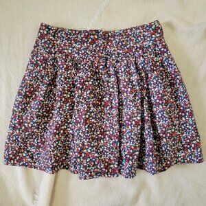 5th Culture | Vintage Floral Linen Blend Mini Skirt